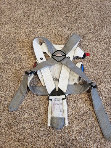 BABY BJORN Gray White Mesh Active Infant Carrier - Rear & Forward Facing 8-25lbs