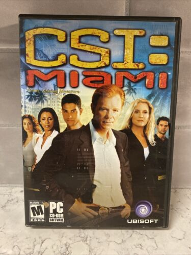 Video Game PC CSI Miami Box Ubisoft RPG Cd Rom Cbs 3 Disc Set Video Game PC CSI Miami Box Ubisoft RPG Cd Rom Cbs 3 Disc Set