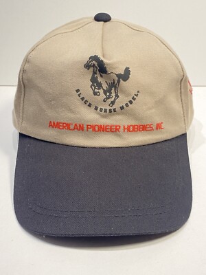 American Pioneer Hobbies Black Horse Model Airplanes Baseball Cap Hat