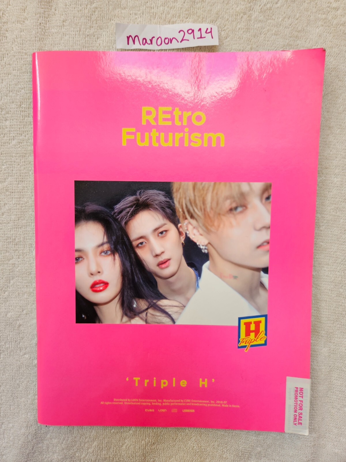 TRIPLE H Retro Futurism Promo Album + Photocard HyunA Hui