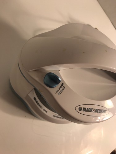 BLACK & DECKER LIDS OFF MODEL JW250 ELECTRIC JAR OPENER WHITE TEAL