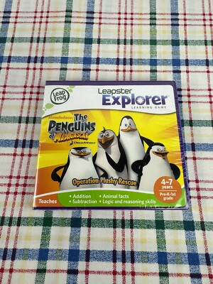 Leap Frog Leapster Explorer Learning Game The Penguins of Madagascar Nickelodeon