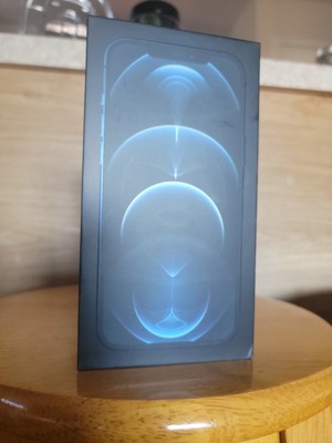iPhone 12 Pro Max 128GB Pacific Blue Box Only With Charging Cable And Booklet