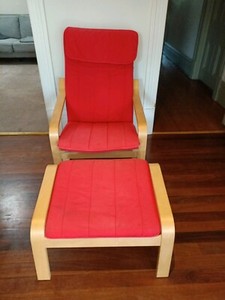 Ikea Poang Chair And Foot Rest Armchairs Gumtree Australia