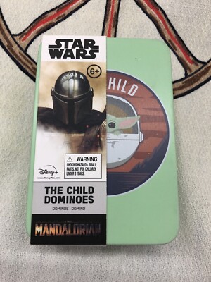 Baby Yoda Dominoes Game Mandalorian The Child Grogu Tile Disney Star Wars Sealed