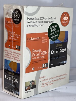 Power Master Excel 2007 Livelesson Bundle Livelessons By Bill Jelen Book DVD new