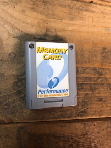 (2) Nintendo 64 N64 Memory Card Controller Pack Performance SAVE YOUR GAMES