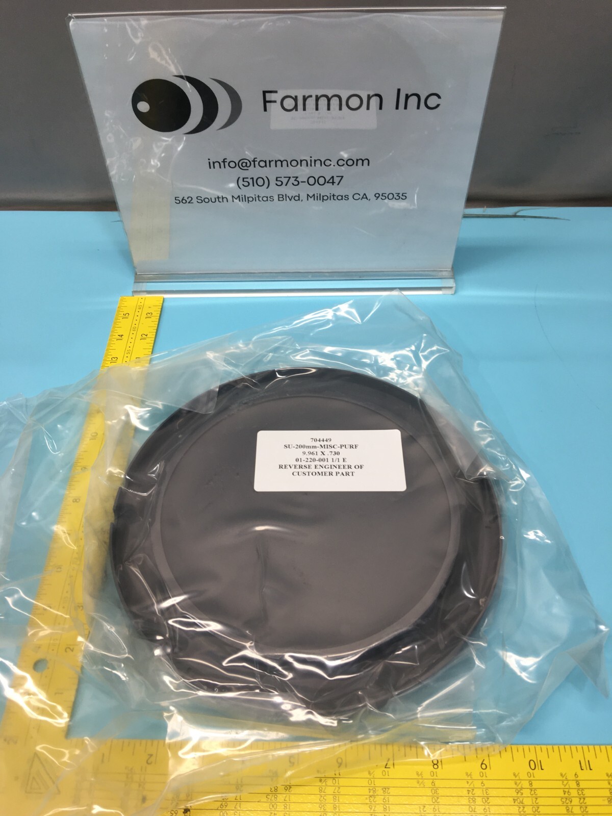 GENUS 27913-01 SU-200mm-MISC-PURF S-SUSCEPTOR (7000WSI), 9.961X.730, 158121