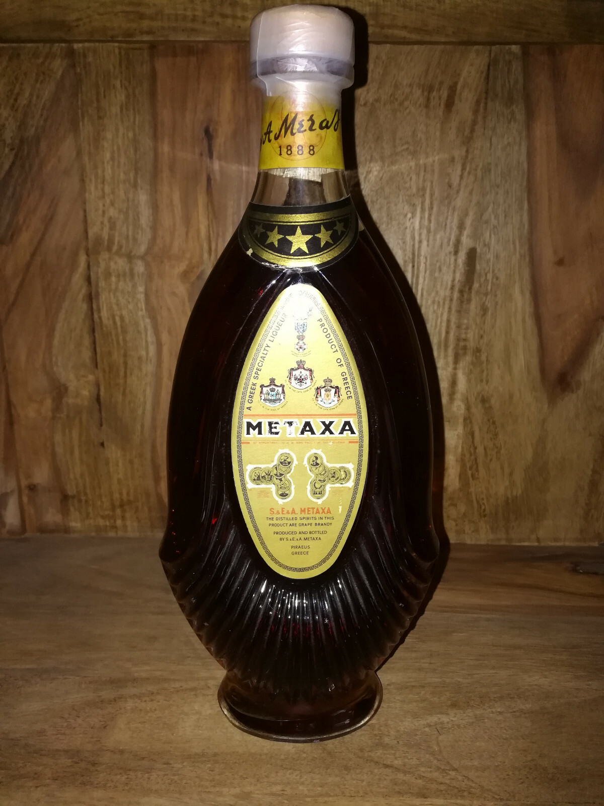 Metaxa 5 Sterne 1888 / Rarität / Sehr alte Flasche