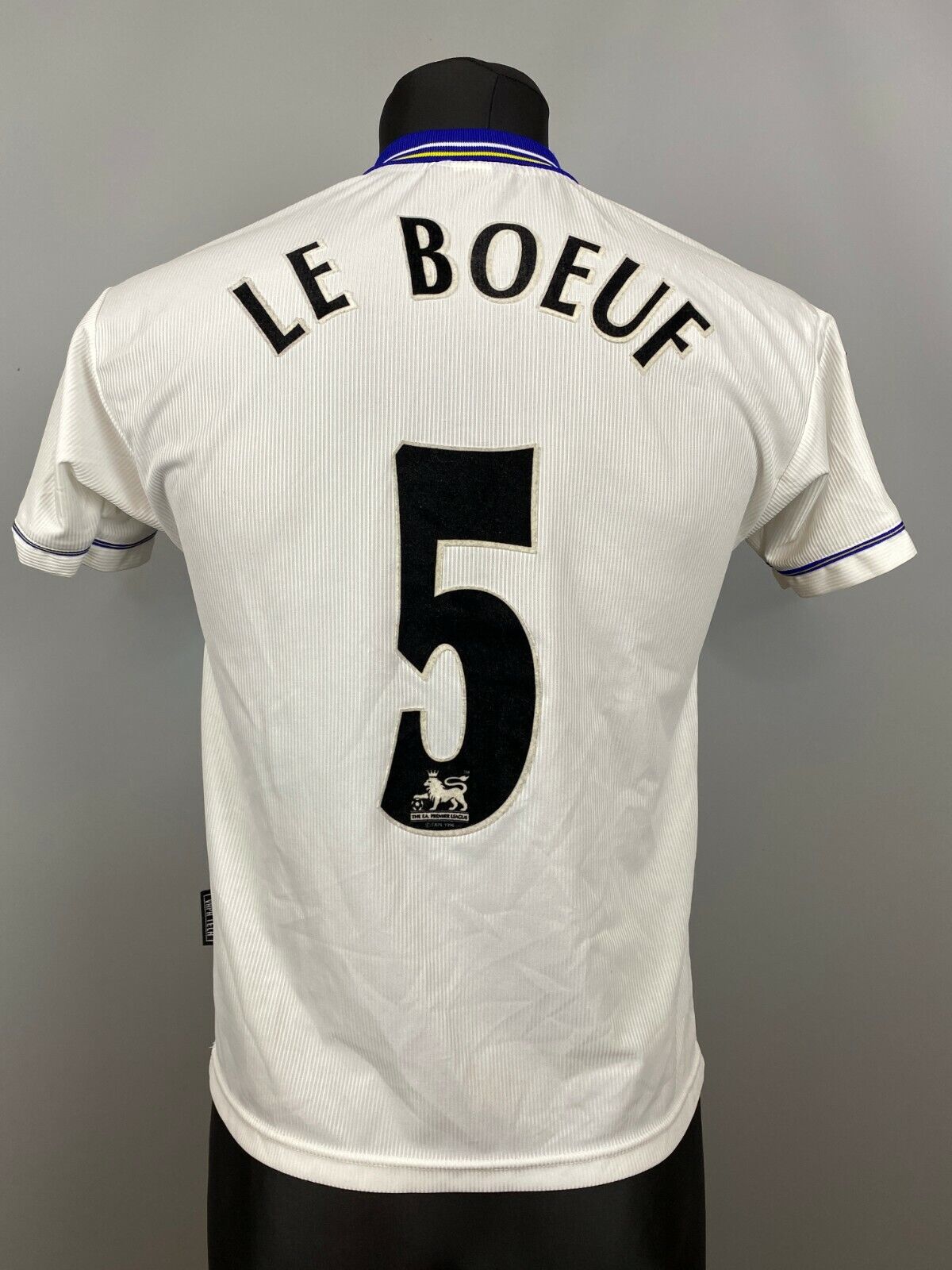 CHELSEA 1998 2000 LeBOEUF AWAY SHIRT FOOTBALL SOCCER JERSEY CHELSEA 1998 2000 LeBOEUF AWAY SHIRT FOOTBALL SOCCER JERSEY