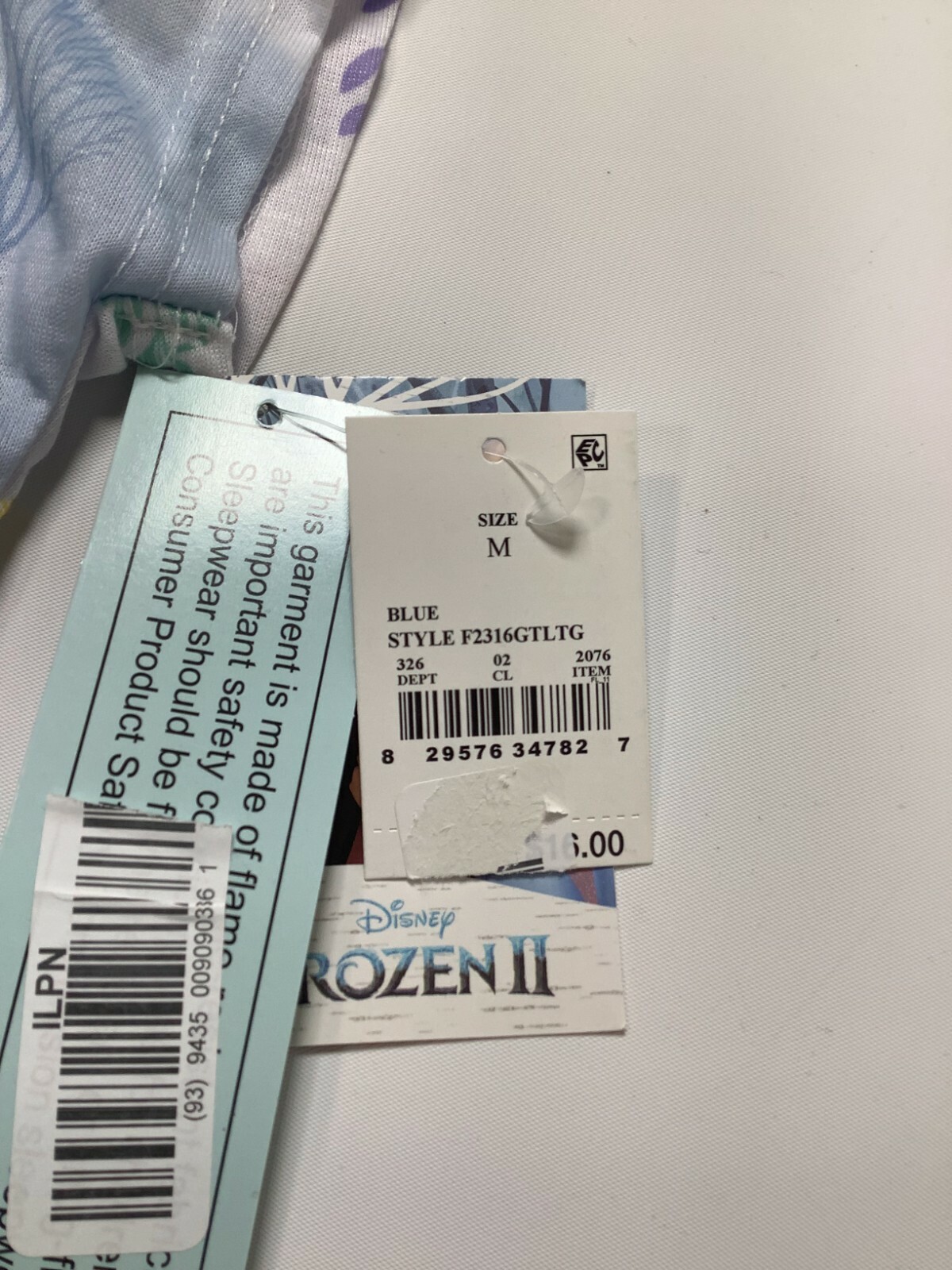 Girls Disney Frozen II Pajama Set 2 pc Medium NEW! NWT - Picture 4 of 5