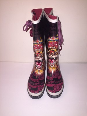 ed hardy rain boots