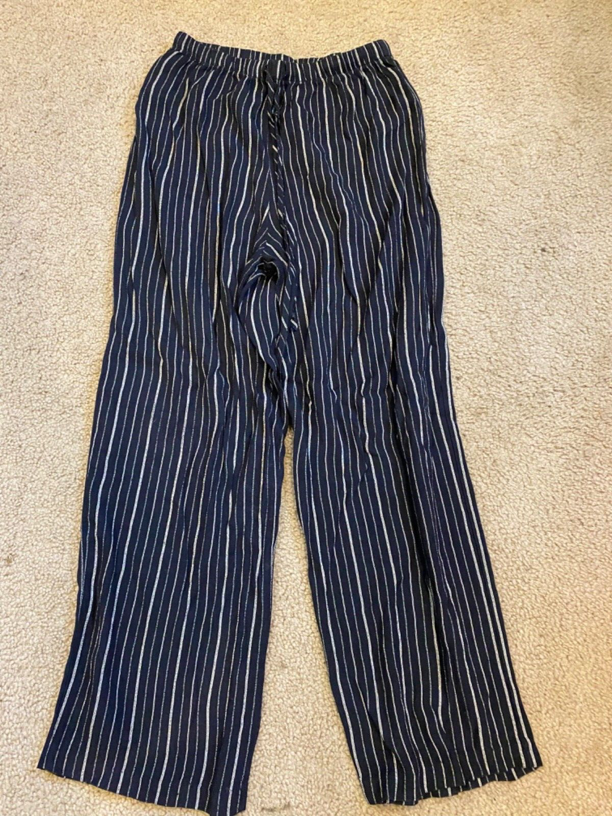 【2024正規激安】 Vtg Y2k Rampage Pants White Black Striped Leg Wide Rise Low パンツ