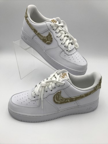 Nike Air Force 1 '07 ESS Barley Paisley Women's 11.5 White