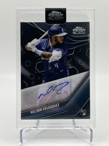 2023 Topps Chrome Black Nelson Velazquez RC Rookie Auto #CBA