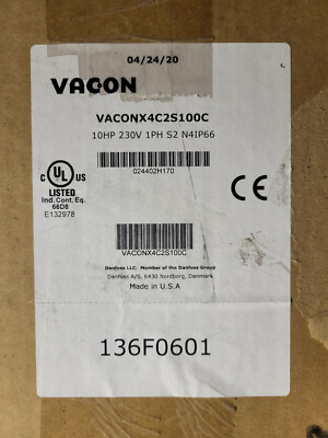 Vacon X-Series 1ph to 3-Phase Electric Variable Frequency Drive VACONX4C2S100C