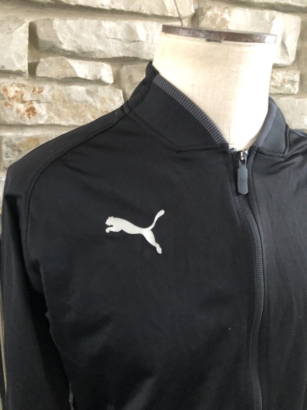 Puma Dry Cell Men's Black Full-Zip Polyester Warm-up Jacket, Large Way 1 active | eBay