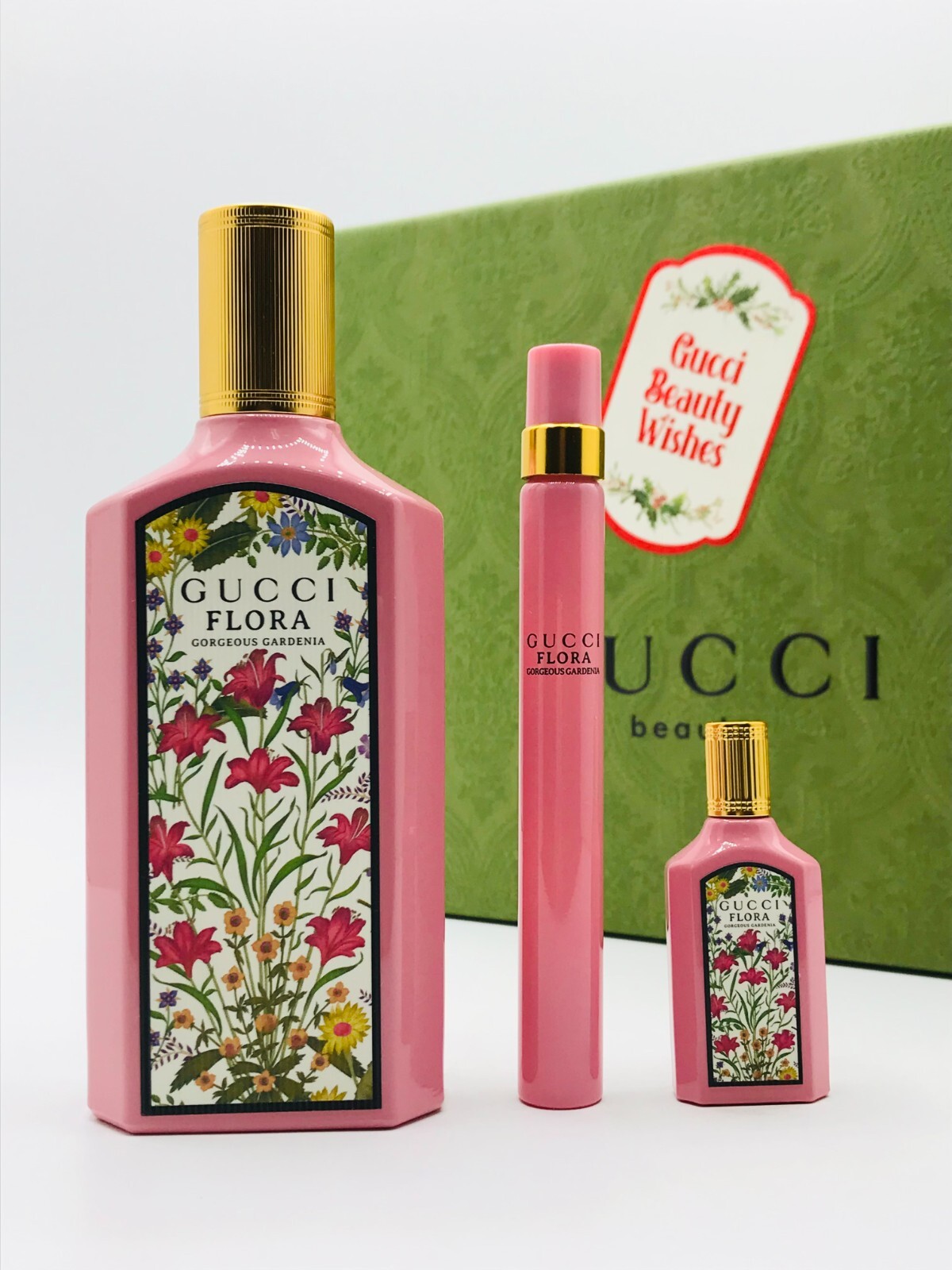 ❤️GUCCI FLORA ミニ香水セット 5ml 3種新品未使用海外製❤️ GUCCI 並行輸入品 グッチ フローラ ミニチュア セット 5ml×3