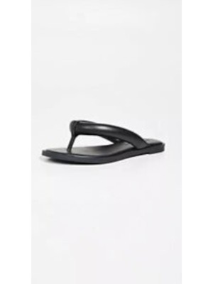 

REBECCA MINKOFF Женские черные мягкие сандалии Senet с круглым носком без застежек 7,5 м, Черный, S19622064L