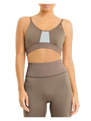 

PUMA Intimates Brown Легкий спортивный бюстгальтер для йоги с низкой ударной нагрузкой, Коричневый, 52006081