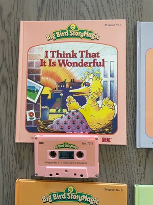 PICK 1 OR MORE Big Bird Story Magic BOOKS with CASETTE TAPES Choose FOR BIG BIRD