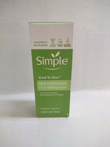 SIMPLE Sensitive Skin Replenishing Rich Moisturizer Pro-Vitamin B5 Glycerin 12HR