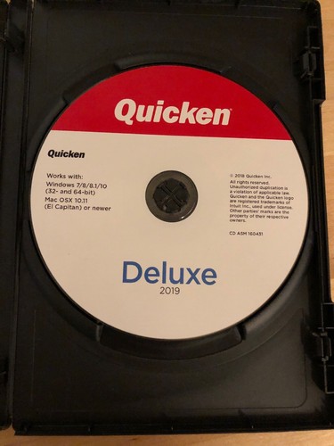 Quicken Deluxe 2019