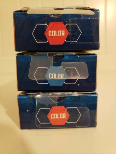 New N Sealed Box Hot Wheels Fusion Factory Color Refill Lot Orange - Red - Blue