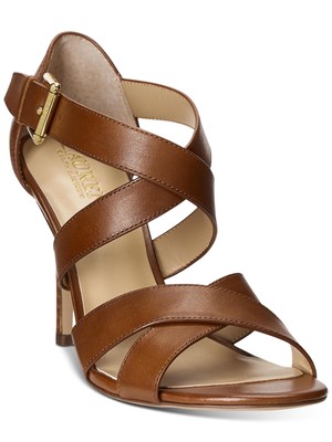 

Женские бежевые кожаные босоножки на каблуке LAUREN RALPH LAUREN Gisella Toe Stiletto, Бежевый, 802872458002