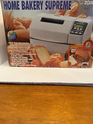 Zojirushi BB-CC-X2 Home Bakery Supreme 2-Pound-Loaf Breadmaker, White 700 watts.