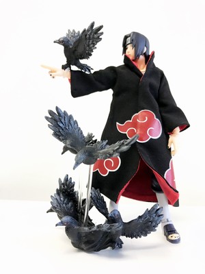 JKAKD Fabric Akatsuki Robe amp Crows Set for Bandai SH Figuarts Uchiha Itachi