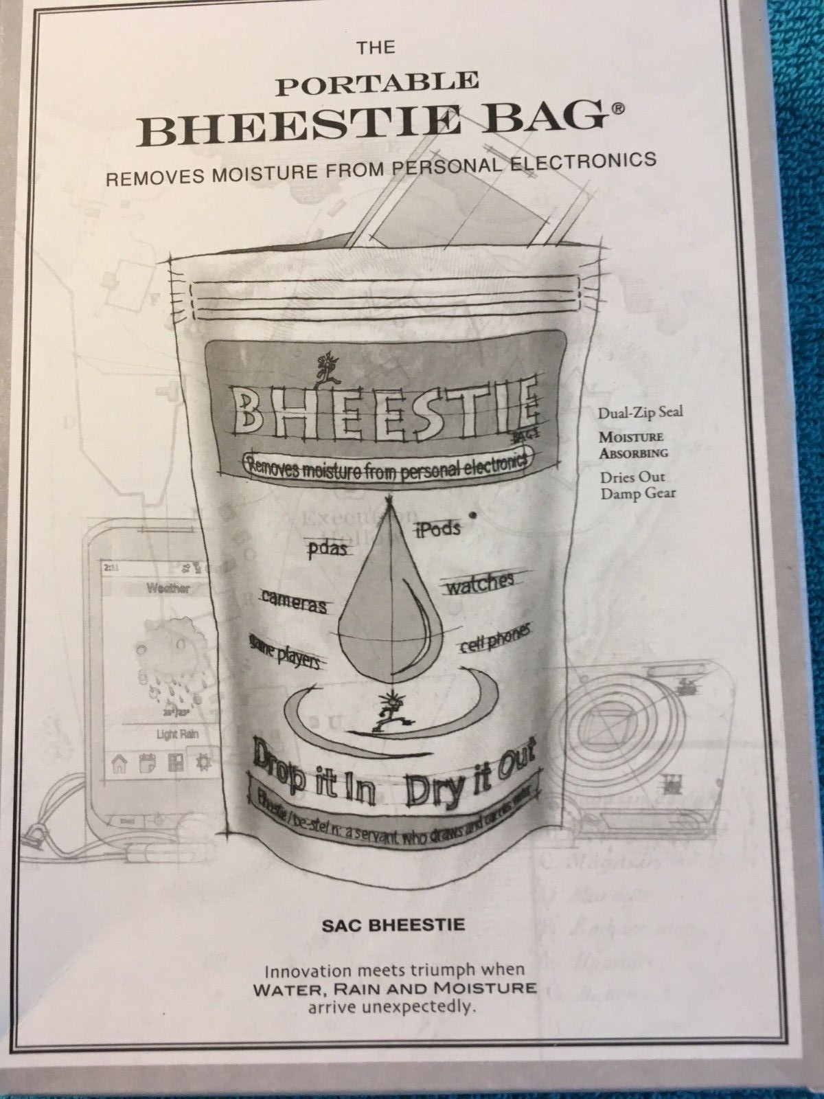 The Portable Bheestie  Bag Removes Moisture From Personal Electronics