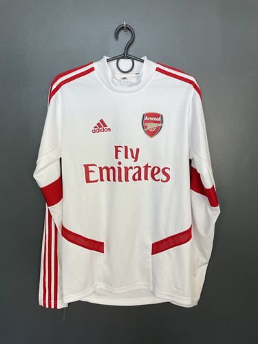 adidas Arsenal ホワイトシャツ Lサイズ ARSENAL 2019/2020 TRAINING FOOTBALL TOP LONG SLEEVE ADIDAS