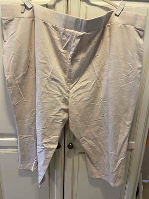 Belle Beach by Kim Gravel 4X NIP Regular French Terry Capri Pants San Bar Beige