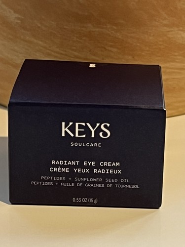 KEYS SOULCARE RADIANT EYE CREAM FULLSIZE 0.53 OZ NIB