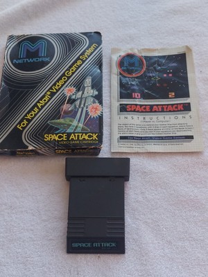 Space Attack Atari 2600 Video Game with original Manual & Box 1982 mattel #5659 