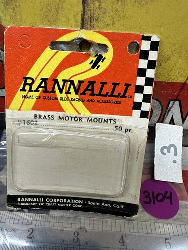RANNALLI CUSTOM SLOT RACING AND ACCESSORIES #1602 Brass Motor Mounts