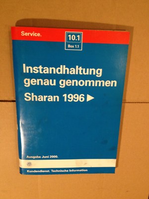 Reparaturleitfaden Werkstatthandbuch Instandhaltung genau genommen VW Sharan1997