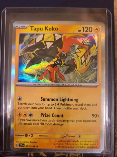 tapu Pokémon Tapu Koko Ex 222/182 Paradox Rift Ultra Rare GMA 10