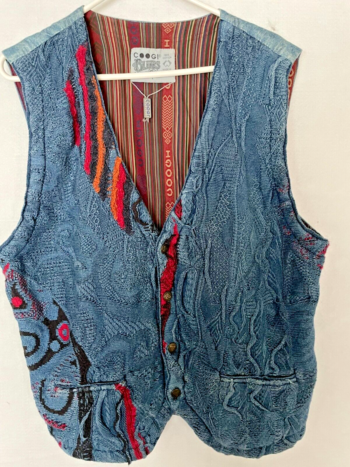 Pick!! Vintage 90s Coogi Blues Australia Knit Sweater