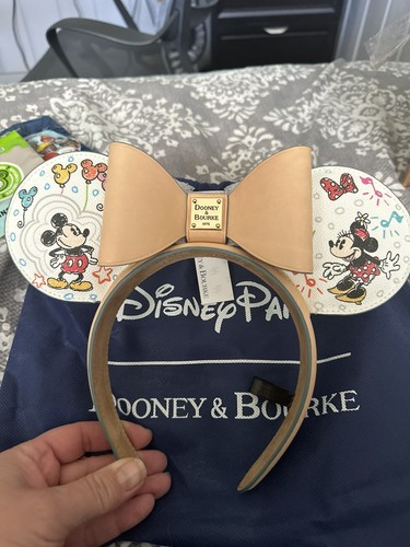 Disney Parks Dooney & Bourke Black Ear Hats Mickey & Minnie  display picture 1