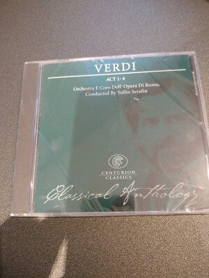 Verdi - Act 1-4 -Centurion Classical Anthology 24 Track CD New & Sealed