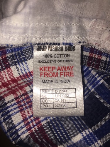 JoJo Maman BeBe Blue Plaid Shorts Adjustable Waist 4yrs-5yrs