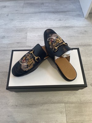 gucci princetown tiger mules