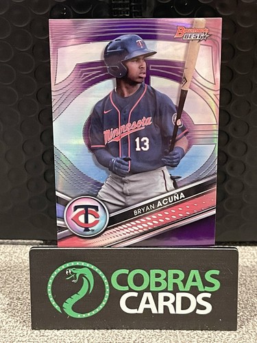 Bryan Acuna 2022年直書き直筆サインカード　75枚限定 2022 Bowman's Best Bryan Acuna Autograph /75 Gold Lava
