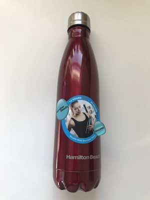 Hamilton Beach Double Wall Stainless Steel Vacuum Insulated Water Sports Bottle
