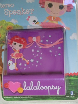 Lalaloopsy Stereo Speaker for MP3 players new