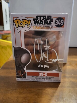 Star Wars Q9-0 Zero Funko Pop 349 Signed by Chris Bartlett ST4