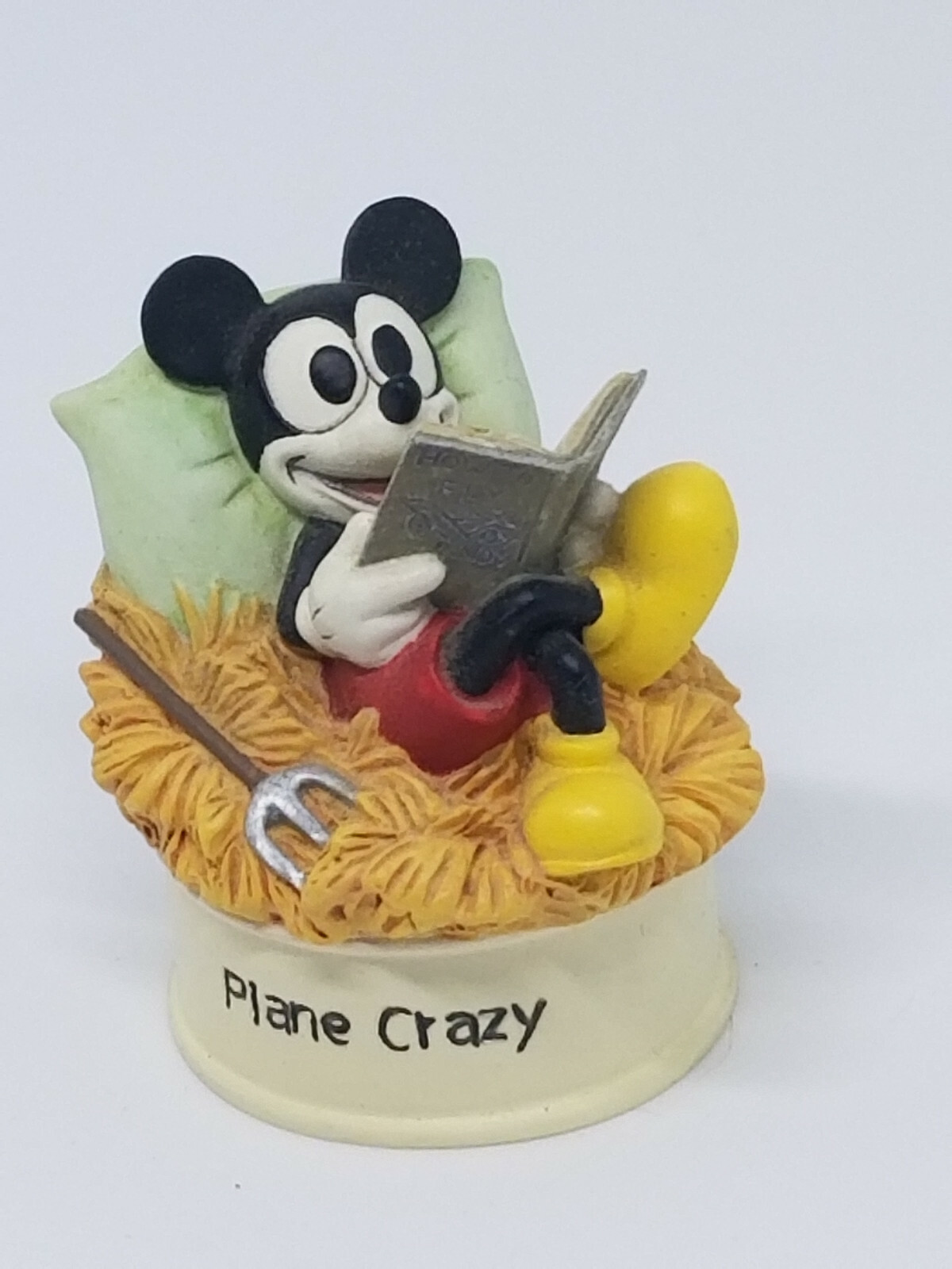 WALT DISNEY MICKEY MOUSE PLANE CRAZY 1928 FIGURINE UNUSED