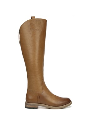 

FRANCO SARTO Женские коричневые кожаные сапоги Meyer с миндалевидным носком на молнии  M, Коричневый, H4056M2